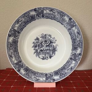 Blue and White Serving Bowl